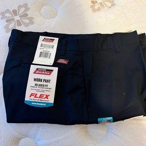 Dickies flex work pants navy with cellphone pocket NWT 40x30